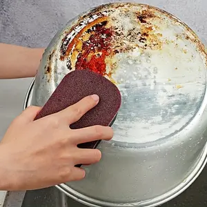 High-Density Polyurethane Cleaning Sponges - Dual-Sided Scrub Sponges for Kitchen, Bathroom, Glass, Wall, Floor - Magic Emery Sponges for Pot Scouring, Rust Removal, and Tough Stains