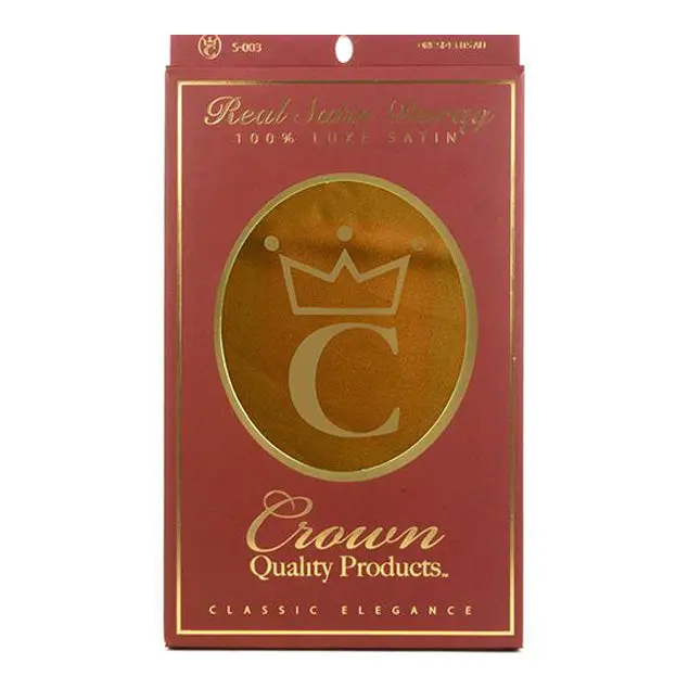 Luxury Unisex Gold Satin Durag - Smooth-Finish Fabric, Versatile Design, Crown-Worthy Style for Daily Wear & Special Occasions