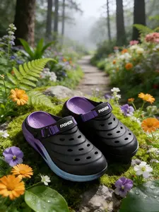 New Summer Men's Gradient Clogs, Versatile for Students, Two-Wear Sandals with Adjustable Heel Strap, Soft & Elastic for Daily Outings and Dates