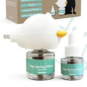 Plug-In Dog Calming Diffuser (1–3 Pack) with natural aroma blend supports 60-day calm. It relieves separation anxiety, thunderstorm fear and stress-related behaviors, safe and reliable for daily dog calming.