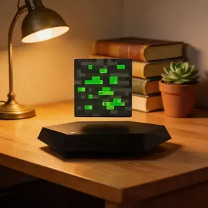 Floating Block Lamp – Levitating LED Night Light for Gaming Room Decor & Gamer Gifts
