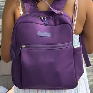 Fifi Mini Pumping Backpack by Sarah Wells - Wearable Pump Bag | Machine Washable Neoprene | Purple