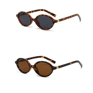 Sunglasses Womens Retro Oval Sunglasses for Women Men Fashion Small Oval Sun Glasses 90s Vintage Driving Shades