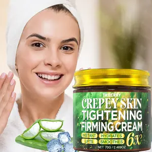 70g Body Tightening Cream for Crepey Skin, Body Firming Cream, Body Massage Cream with Hyaluronic Acid, Caffeine And Jojoba Oil, Body Care Cream, Body Smoothing Cream for Softens Crepey Skin, Body Lifting Cream for Deeply Hydrating, Moisturizing