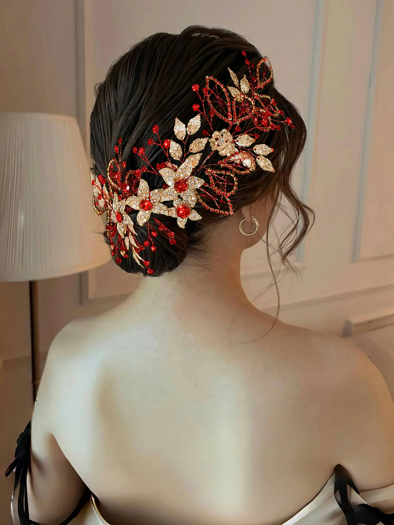 Elegant Alloy Flower Rhinestone Bridal Wedding Headband, Elegant Crown Design, Handmade Luxury Women's Party Dance Hair Accessory, Fancy Prom Jewelry, Tiaras