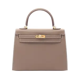 Pre-owned HERMÈS Calfskin Shoulder Bags Hermes Kelly25 Handbag