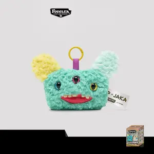 MINISO Fuggler Monster Shopping Bag – Cute Reusable Tote, Perfect Gift for Fuggler Fans, Adorable Eco-Friendly Grocery Bag Designed as a Fluffy Little Monster with Googly Eyes & Mischievous Grin!