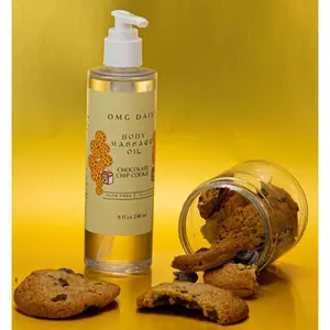 Chocolate Chip Cookie Body Massage Oil - 100% Natural, 8 oz