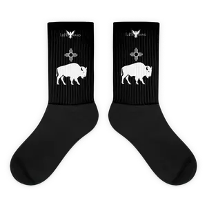 ⚡ LuMen White Buffalo Crew Socks