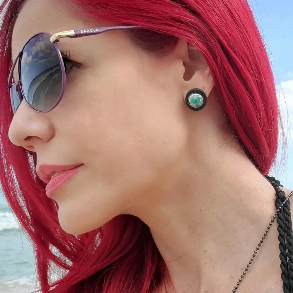Fashion Earring _ EMF Radiation Shield Orgone Technology by @Solyorgon handmade jewelry woman