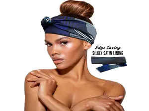 Edge Control – African Print Edge Protection Headband, Hair bow, Hair accessories, Edge Control Natural, Satin Hair Wrap