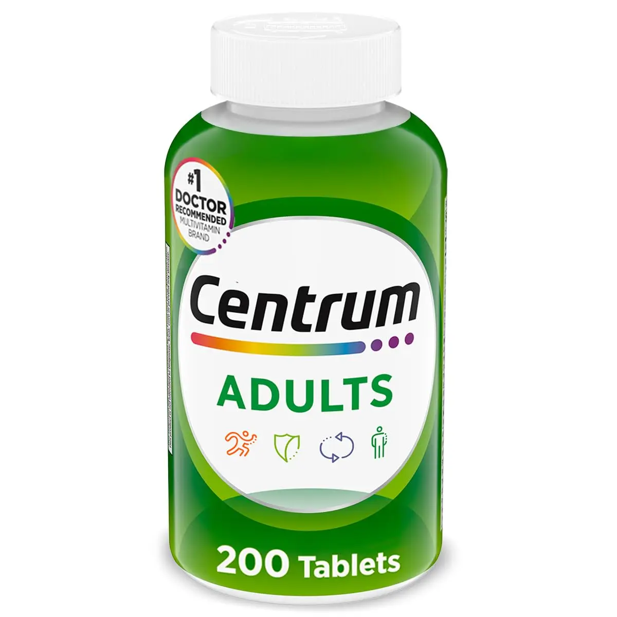 Adult Multivitamin Multimineral with Antioxidants, Zinc, Vitamin D3 & B Vitamins - Gluten-Free, Non-GMO - 200 Count