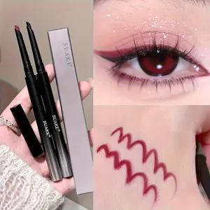 Creamy Gel Eyeliner Pencil - Makeup Products with Slightly Angled Tip, Easy Control, Effortless Application, Portable, Smudge-Proof, Waterproof, Sweatproof, Beginner-Friendly