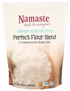 Namaste Foods Perfect Blend Flour 48oz Gluten-Free Allergen-Free 1:1 Substitute for Wheat Flour Traditional Grain Mix
