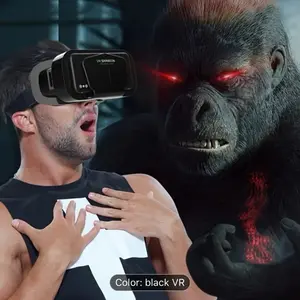 3D VR Headset for iPhone and Android - Black Color, Suitable for Wearable Use - Smartphone