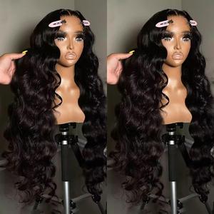 32 34 Inch Body Wave 7x5 Glueless Human Hair Wigs Body Wave Pre-Cut 13x4 Lace Frontal Wig Brazilian Human Hair Wig 180 Density Natural Color Glueless Wig For Women TikTokShop SummerVibes