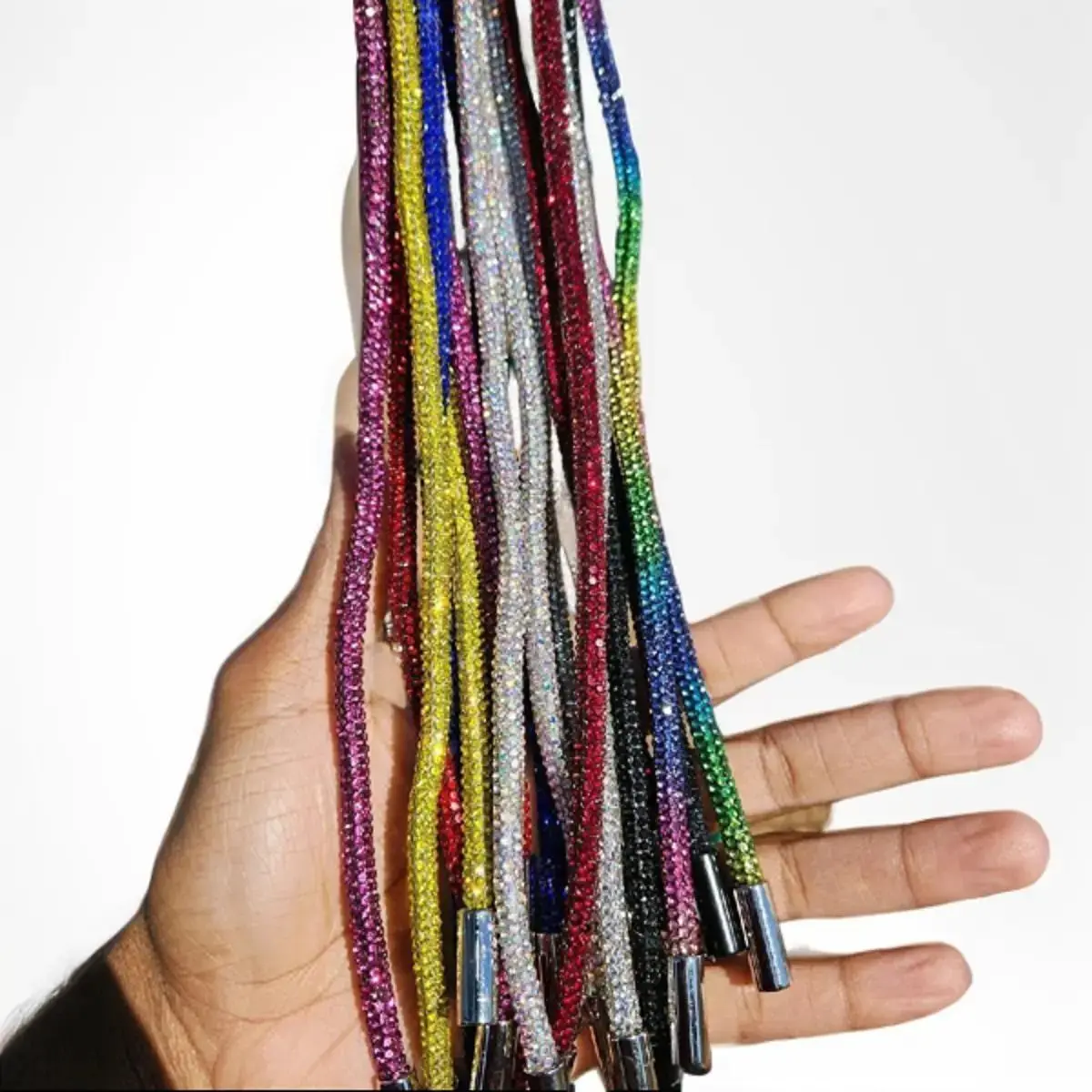 Colorful Rhinestone Bling Hoodie Strings Colorful Rhinestone Bling Hoodie Strings