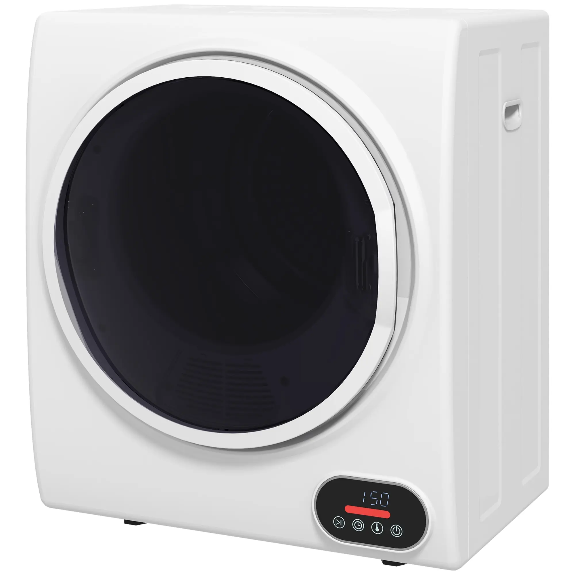 850W 1.5 cu.ft Portable Compact Clothes Laundry Dryer - White, Intelligent Drying, Energy-Saving, Easy Installation, Ideal for Apartments, Small Families & Delicate Garment Care