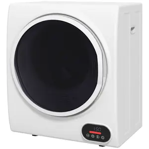 850W 1.5 cu.ft Portable Compact Clothes Laundry Dryer - White, Intelligent Drying, Energy-Saving, Easy Installation, Ideal for Apartments, Small Families & Delicate Garment Care