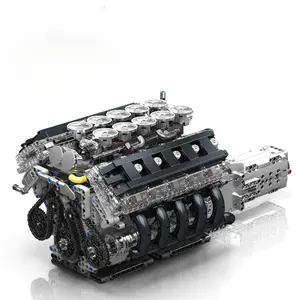 10250 LF Sports Car V10 Engine Model 1834pcs Building Kit Building Block Small-Particle Assembly Bricks Toys Kids Christmas Gift