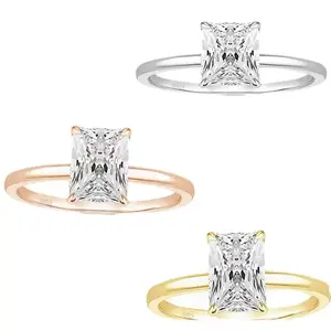 【#ZA129】(Harper)3CT Lab Made Gemstone Fashion jewelry Ring