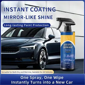 Advanced Car Quick-acting Coating Agent Spray - Dust-Proof Glazing Effects Long Lasting Paint Waxing Solution for Showroom Shine Waterless Wash Nano Technology
