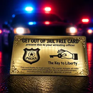 Stainless Steel Jail Free Card + Mini Briefcase