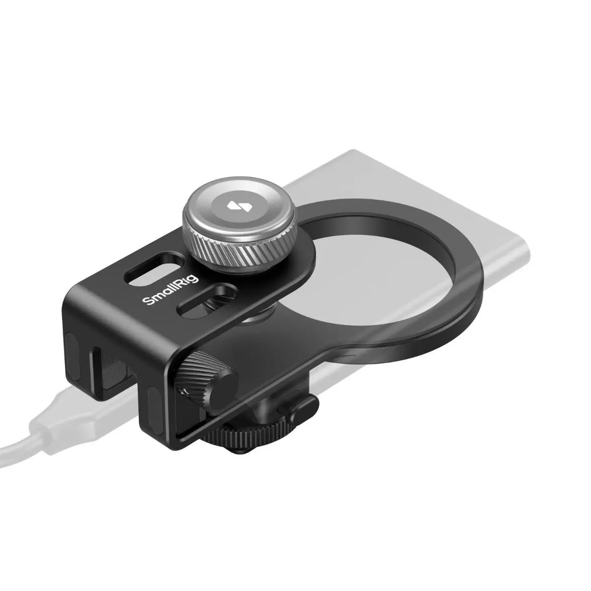 SmallRig 2-in-1 Universal SSD Holder, Magnetic MagSafe-Cold Shoe Mount, Lightweight USB-C Compatibility for SSD Drives