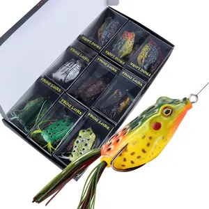 Sougayilang Topwater Fishing Lure with Hooks, Lifelike Artificial Bait, Fishing Accessories, Solocamping, Picnica Esthetic, Minnows Lure Set