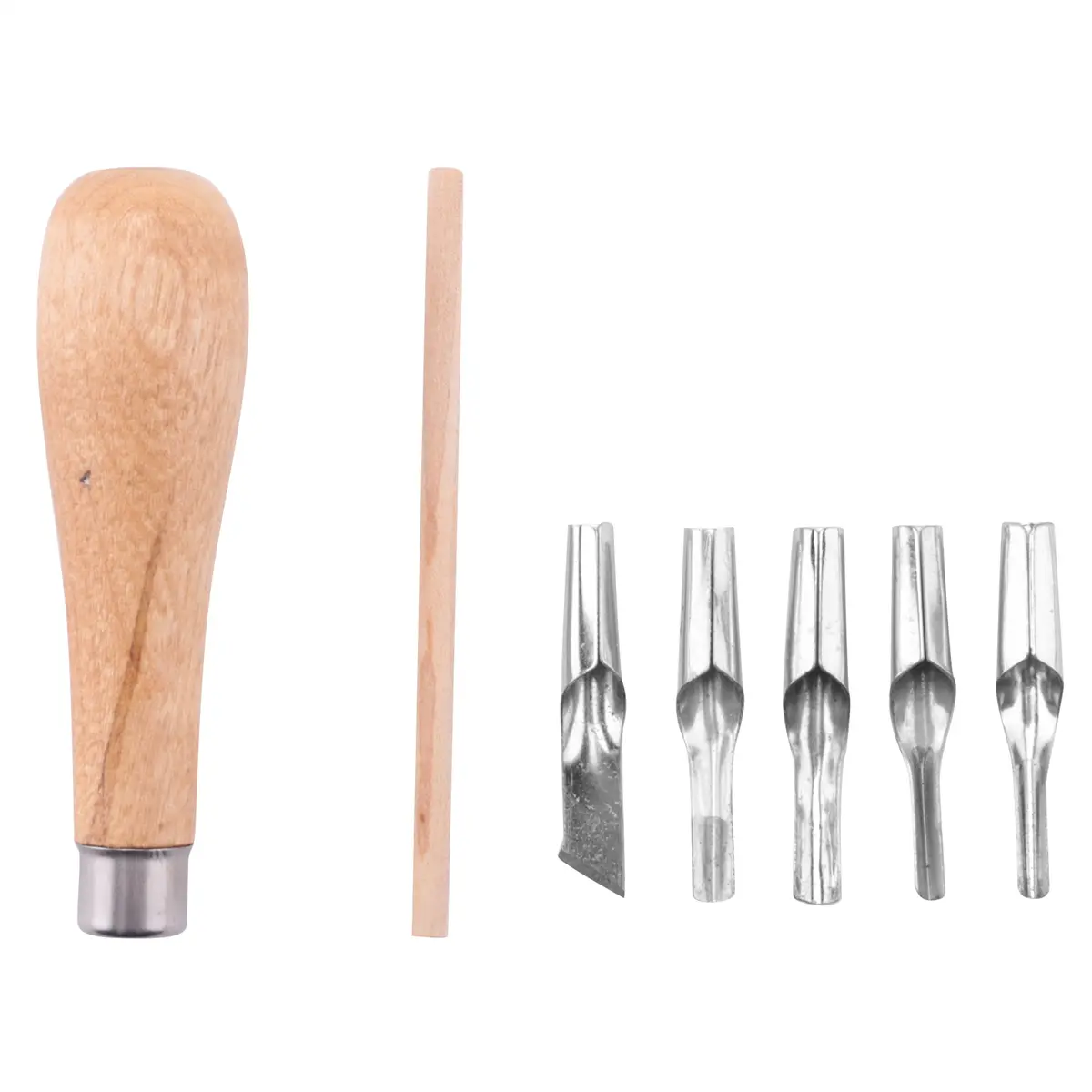 5-Blade Wood Handle Lino Block Cutting Tools Set with Printing Blocks - Rubber Stamp Carving Art Supplies for Printmaking, Complementary Craft Kit for Automotive Replacement Parts & Wheel/Rim Accessories, Rubber Stamps, Boxed Set