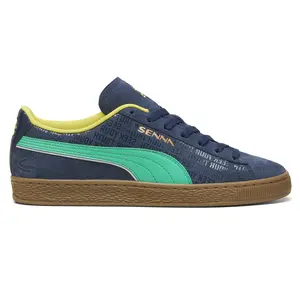 PUMA Mens Senna A Vida Suede Lace Up Sneakers Shoes Casual - Blue PUMA Mens Senna A Vida Suede Lace Up Sneakers Shoes Casual - Blue