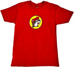 Buc-ee's Classic Logo T-Shirt, Red, Cotton Crew Neck XXX Large