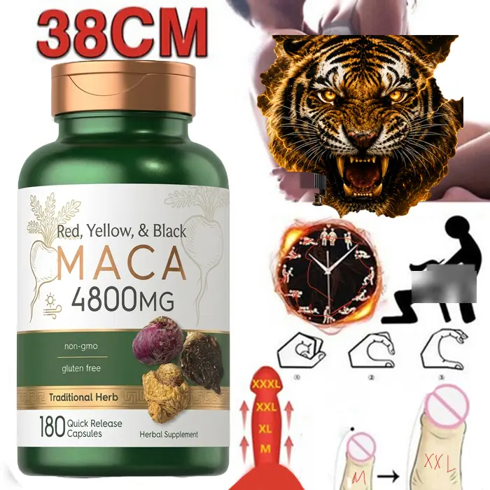 Maca Root & Ashwagandha Panax Ginseng Extract 180 Softgels for Energy Stamina Focus & Mood Support Natural Dietary Supplement, gift for him and her, gift for him and her, couple gift, gift for him her, couple gift