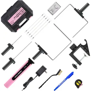 4 in 1 Hot Wire Electric   Kit, Styrofoam  Tool 15W/ 6V with Case, Heated  Carving  Kit (Toolbox )