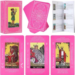 Beginner's Pink Tarot Deck with Meanings, Signs, Numbers, Zodiac Interpretations, and Yes/No Guidance