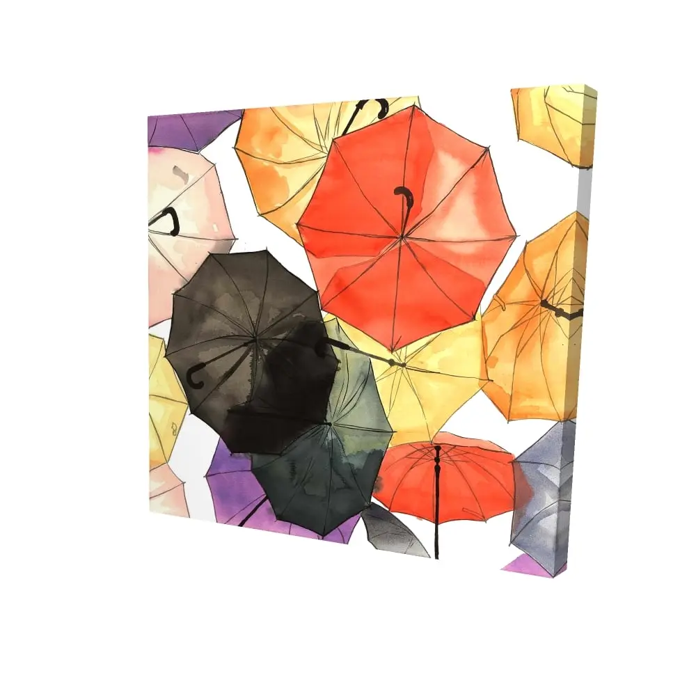 8x8 in 360 Stand Suspended Umbrella Wall Photo Print, Modern Abstract Colorful Trendy Wall Arts, Artistic Vibrant Living Room Home Decor, Ideal Gift for Home Decor Enthusiasts, Modern Style Wall Arts