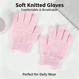 Antibacterial Five-Finger Bath Glove, Exfoliating Home Shower Accessory, Unisex, Gentle on Skin, Ideal for Daily Use