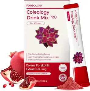 [FOODOLOGY] Coleology Drink Mix PRO (Pomegranate) Prebiotic Fiber Powder Stick for Daily Gut Wellness, 15 Sticks