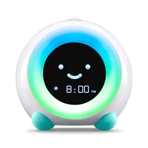 LittleHippo MELLA: Ready to Rise Children's Sleep Trainer, Night Light, Sound Machine and OK to Wake Alarm Clock for Toddlers and Kids