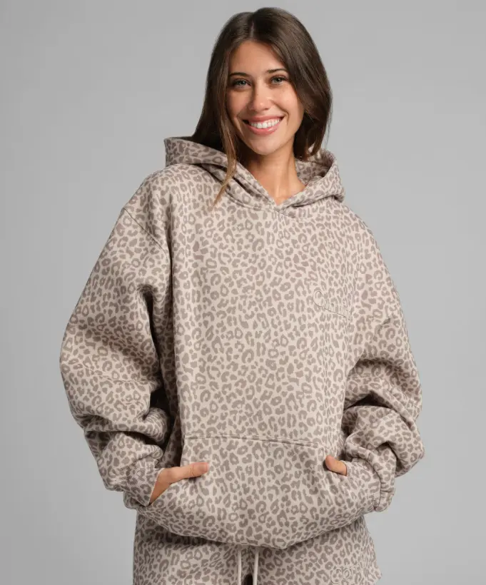 Comfrt | Minimalist Hoodie – Mega | Soft Oversized Desert Leopard Camo Hoodie | Mega Camo Hoodie | Desert Leopard Streetwear | Oversized Camo Hoodie and Sweatpants Set | Matching Unisex Streetwear Sweatsuit for Men and Women Cargo Classic