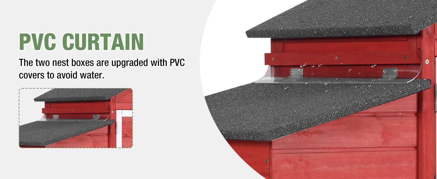 Aivituvin-AIR23R-Wooden Chicken Coop on Wheels for 2-3 Hens-Chicken Coop Aivituvin-AIR23R-Wooden Chicken Coop on Wheels for 2-3 Hens-Chicken Coop