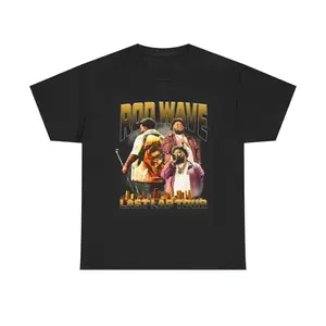 Rod Wave T Shirt Tour Merch Vintage Heavy Cotton Printed Mens Tee Retro Music Style Casual Daily Wear Clothes