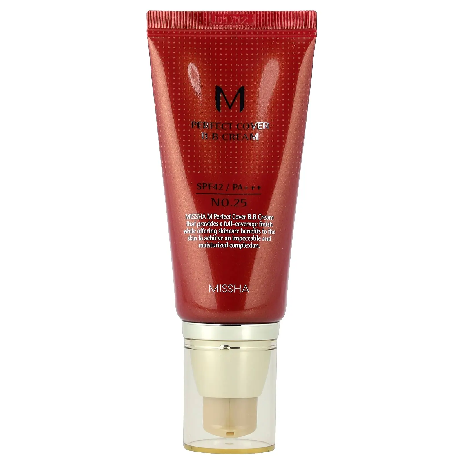Missha M Perfect Cover B.B Cream, SPF 42 PA+++, No. 25 Warm Beige, 1.69 fl oz (50 ml) Missha M Perfect Cover B.B Cream, SPF 42 PA+++, No. 25 Warm Beige, 1.69 fl oz (50 ml)