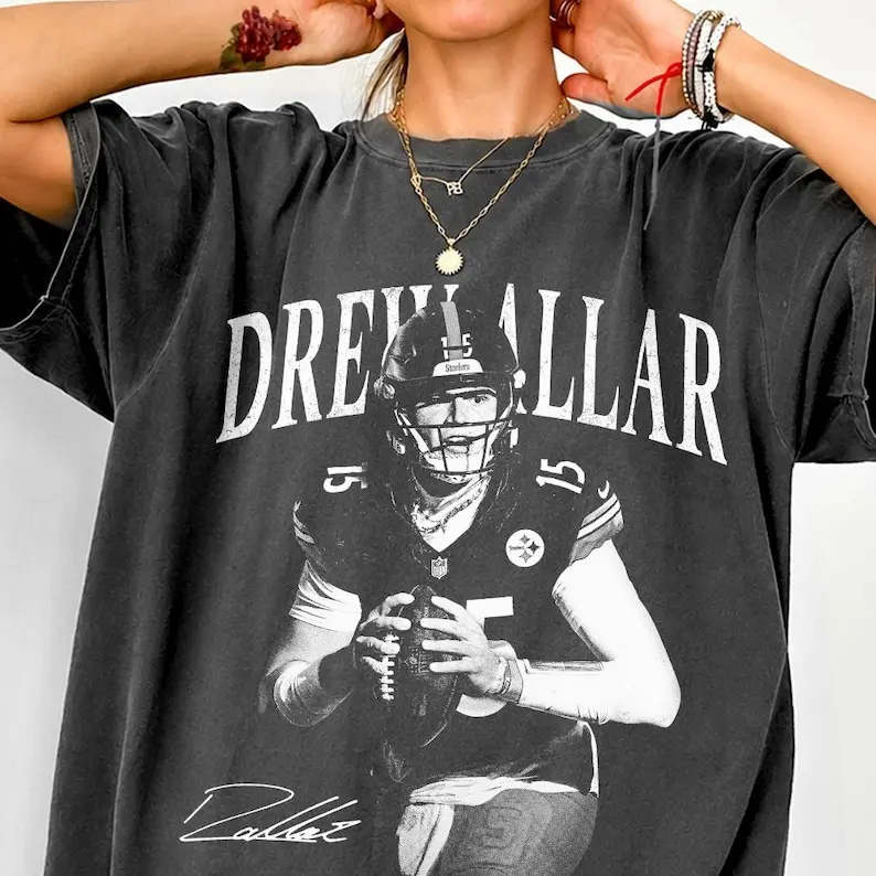 Vintage Drew Allar Shirt, Comfort Colors Tee, American Football Graphic, Fan Gift