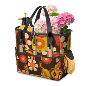 Retro Flower Power 70s Garden Tool Bag