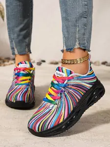 Women's Breathable Mesh Walking Shoes, Comfortable Fashion Design, Ideal for Daily Wear and Outdoor Activities