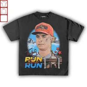 Forrest Gump Shirt – Forrest Gump Run Forrest Run Shirt – Forrest Gump Tom Hanks movie graphic tee, Bubba Gump print, Film merch, Statement streetwear, Unisex fan apparel, Movie memorabilia, Gift for Forrest Gump fans