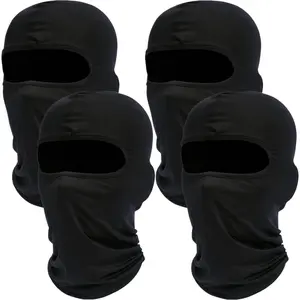 4 Pack Hooded Ski Mask Full Face Cover Breathable Balaclava for Men Women Cycling Running Motorcycling Sun Protection Cooling Summer Outdoor