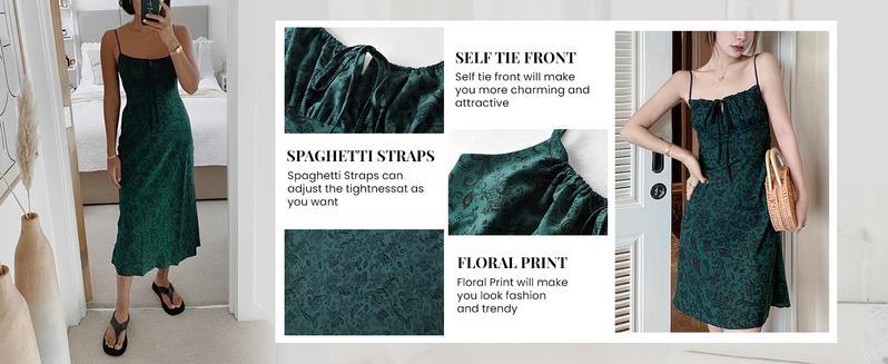 Mundoven Women's Floral Dress Low-Cut Square Neck Spaghetti Strap Tie Bodycorn 90s Y2k Sun Dresses Springfresh Casual Wear Women's Slip Summer Dress with Adjustable Straps & Elastic Neckline Mundoven Women's Floral Dress Low-Cut Square Neck Spaghetti Strap Tie Bodycorn 90s Y2k Sun Dresses Springfresh Casual Wear Women's Slip Summer Dress with Adjustable Straps & Elastic Neckline