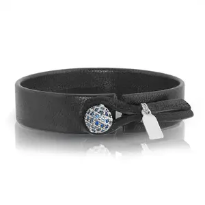 The DENIM Blue Sapphire Leather Bracelet